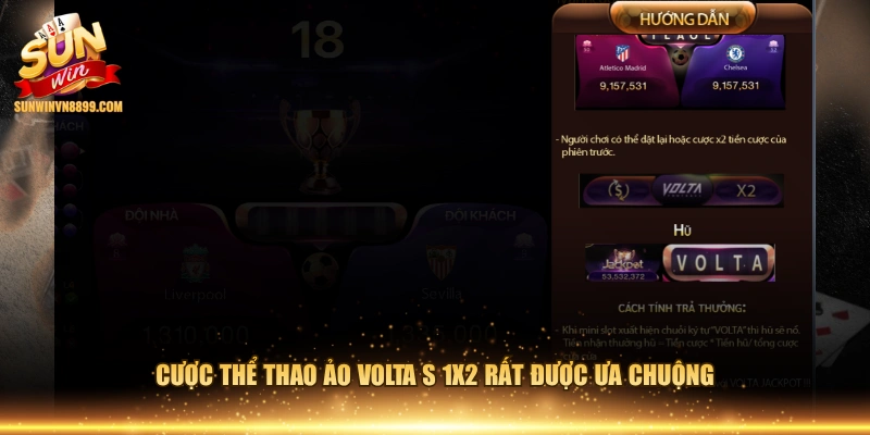 Cược thể thao ảo Volta S 1x2 rất được ưa chuộng