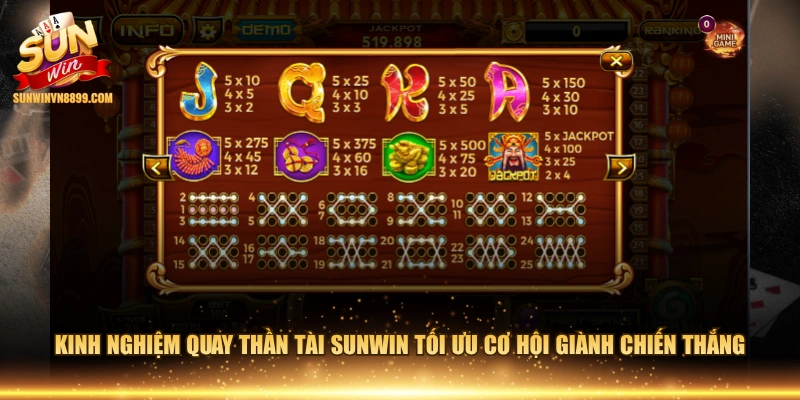 Kinh nghiệm quay Thần Tài SUNWIN tối ưu cơ hội giành chiến thắng