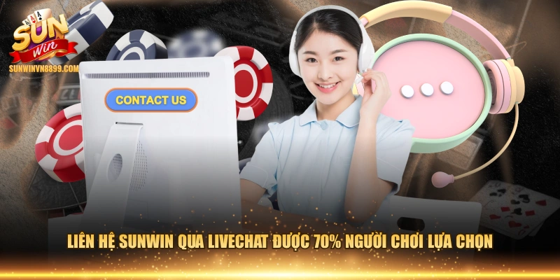 Liên hệ SUNWIN qua Livechat được 70% người chơi lựa chọn