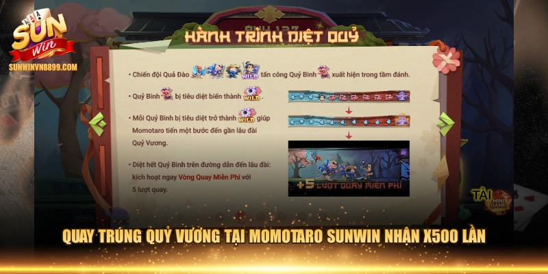 Quay trúng Quỷ Vương tại Momotaro SUNWIN nhận X500 lần