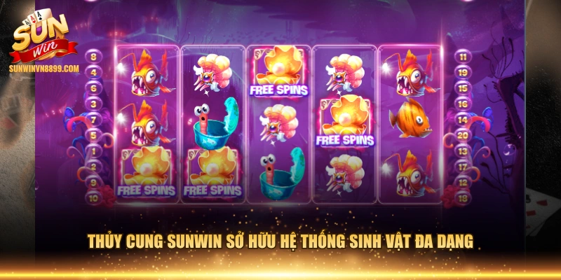Thủy Cung SUNWIN sở hữu hệ thống sinh vật đa dạng